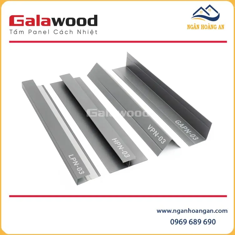 Nẹp Góc Trong Trang Trí Tấm Panel GAPN-02 Màu Xám